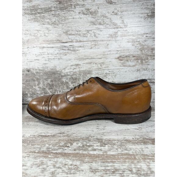 Men\'s Brooks Brothers Brown Leather Cap Toe Oxfords Sz 11D EUC main image 9